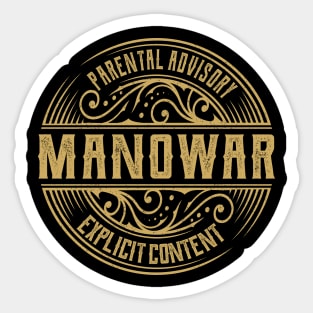 Manowar Vintage Ornament Sticker